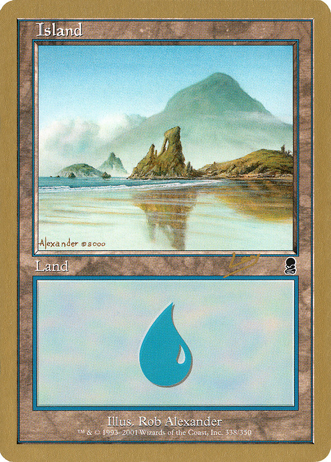 Island (rl338) (Raphael Levy) [World Championship Decks 2002] | The CG Realm