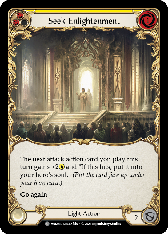 Seek Enlightenment (Yellow) [MON082] (Monarch)  1st Edition Normal | The CG Realm