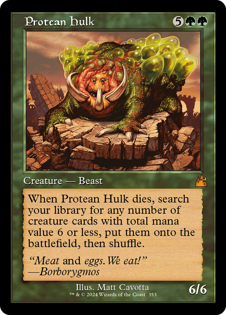 Protean Hulk (Retro Frame) [Ravnica Remastered] | The CG Realm