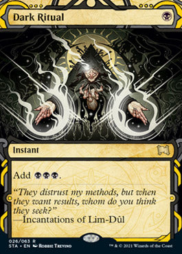 Dark Ritual (Foil Etched) [Strixhaven: School of Mages Mystical Archive] | The CG Realm