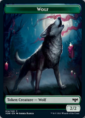 Blood // Wolf (014) Double-Sided Token [Innistrad: Crimson Vow Tokens] | The CG Realm