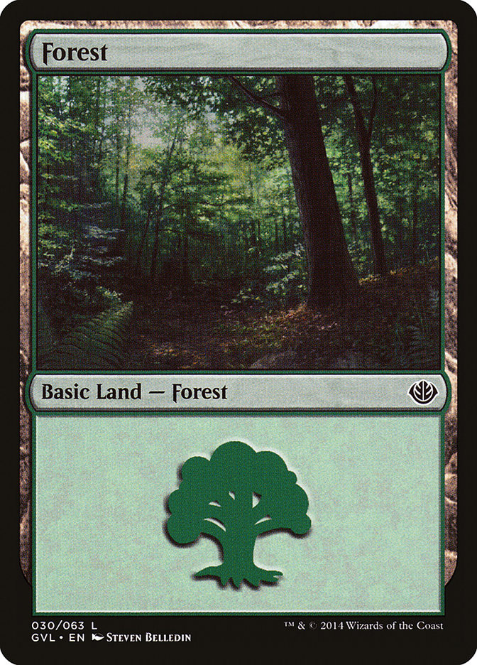 Forest (30) (Garruk vs. Liliana) [Duel Decks Anthology] | The CG Realm