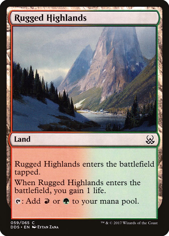 Rugged Highlands [Duel Decks: Mind vs. Might] | The CG Realm