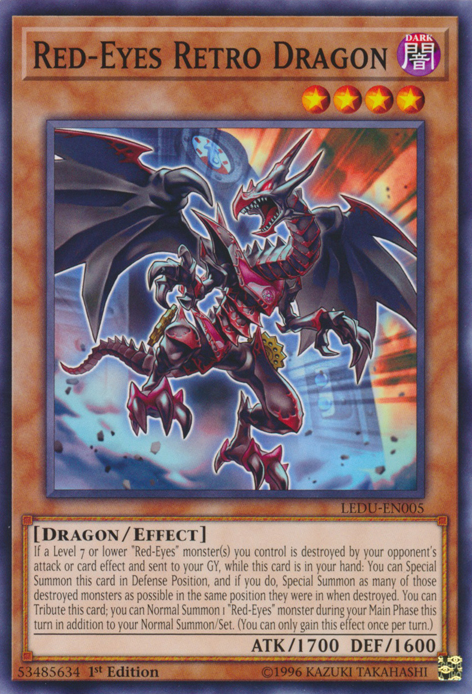 Red-Eyes Retro Dragon [LEDU-EN005] Common | The CG Realm