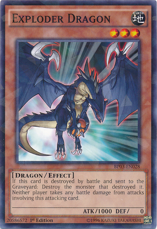 Exploder Dragon [BP03-EN028] Shatterfoil Rare | The CG Realm