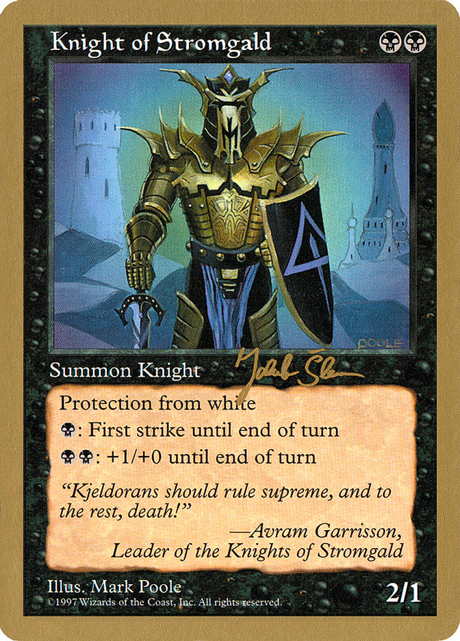 Knight of Stromgald (Jakub Slemr) [World Championship Decks 1997] | The CG Realm