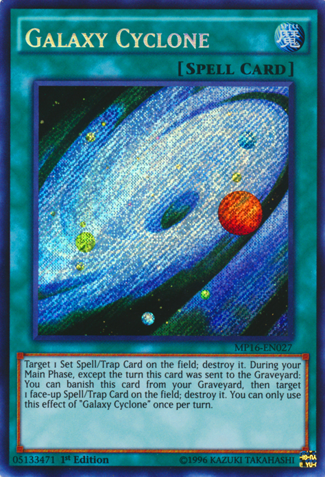 Galaxy Cyclone [MP16-EN027] Secret Rare | The CG Realm