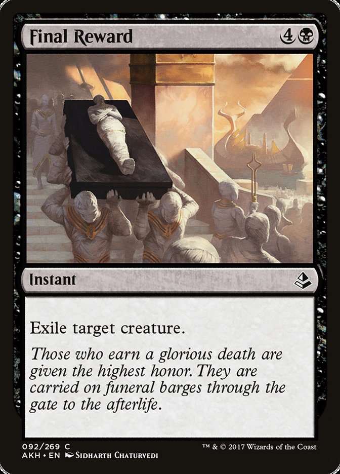 Final Reward [Amonkhet] | The CG Realm