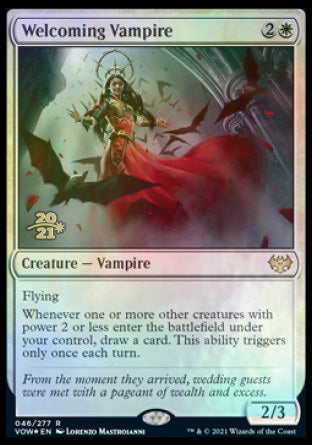 Welcoming Vampire [Innistrad: Crimson Vow Prerelease Promos] | The CG Realm