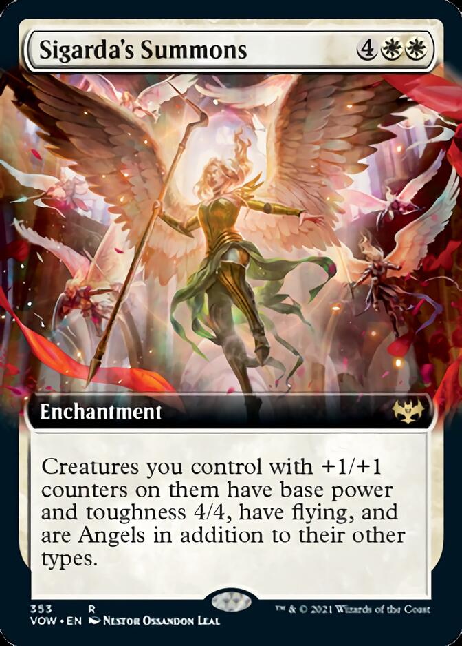 Sigarda's Summons (Extended Art) [Innistrad: Crimson Vow] | The CG Realm