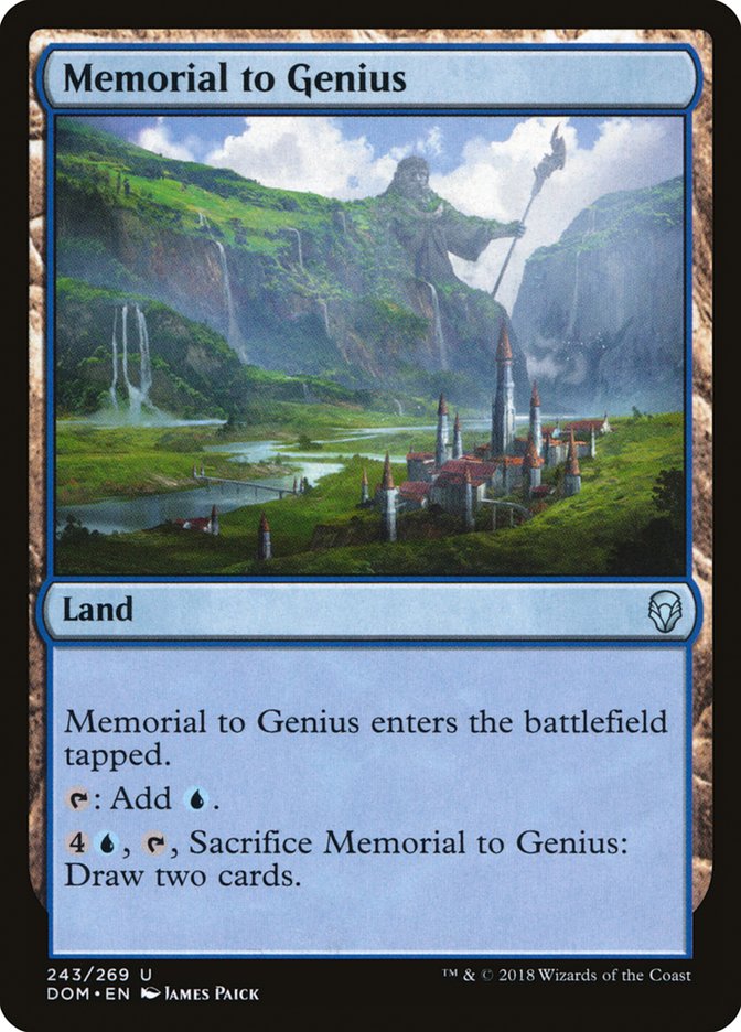 Memorial to Genius [Dominaria] | The CG Realm