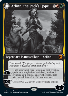 Arlinn, the Pack's Hope // Arlinn, the Moon's Fury [Innistrad: Double Feature] | The CG Realm