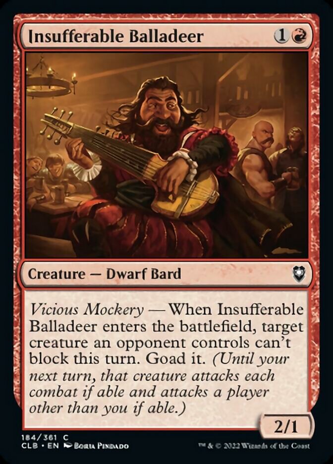 Insufferable Balladeer [Commander Legends: Battle for Baldur's Gate] | The CG Realm