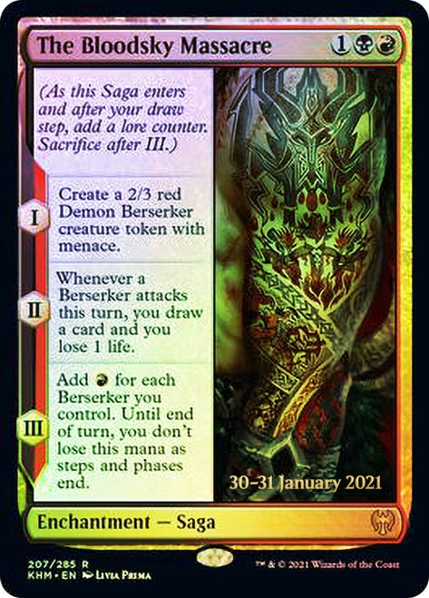 The Bloodsky Massacre [Kaldheim Prerelease Promos] | The CG Realm