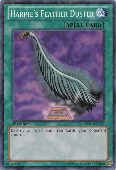 Harpie's Feather Duster [BP01-EN035] Starfoil Rare | The CG Realm