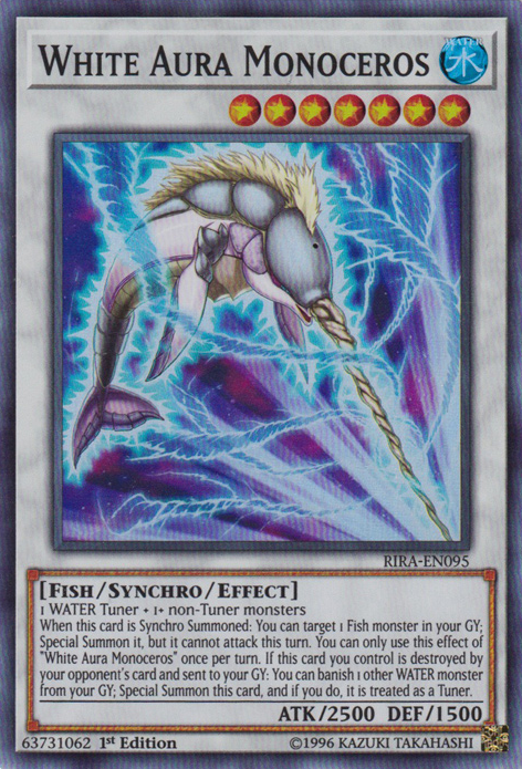 White Aura Monoceros [RIRA-EN095] Super Rare | The CG Realm