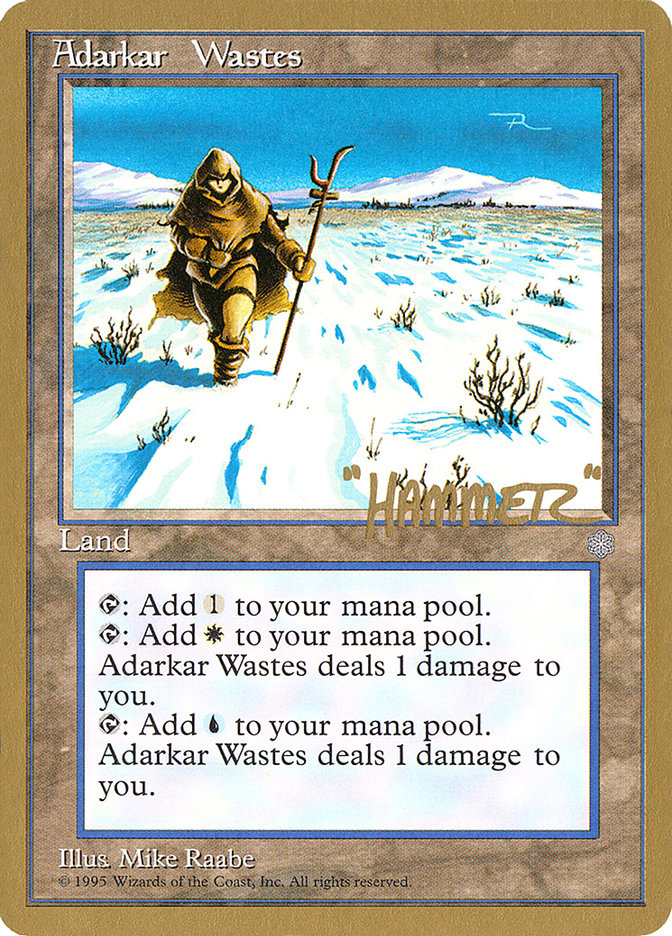 Adarkar Wastes (Shawn "Hammer" Regnier) [Pro Tour Collector Set] | The CG Realm