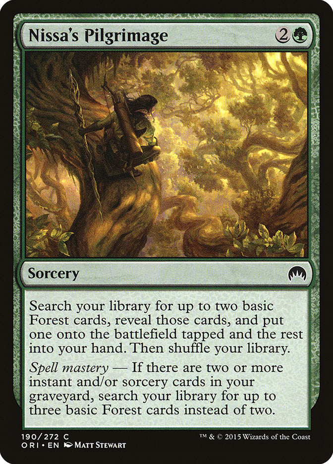 Nissa's Pilgrimage [Magic Origins] | The CG Realm