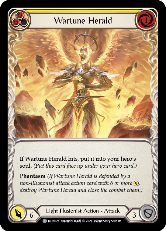 Wartune Herald (Yellow) [MON027] (Monarch)  1st Edition Normal | The CG Realm