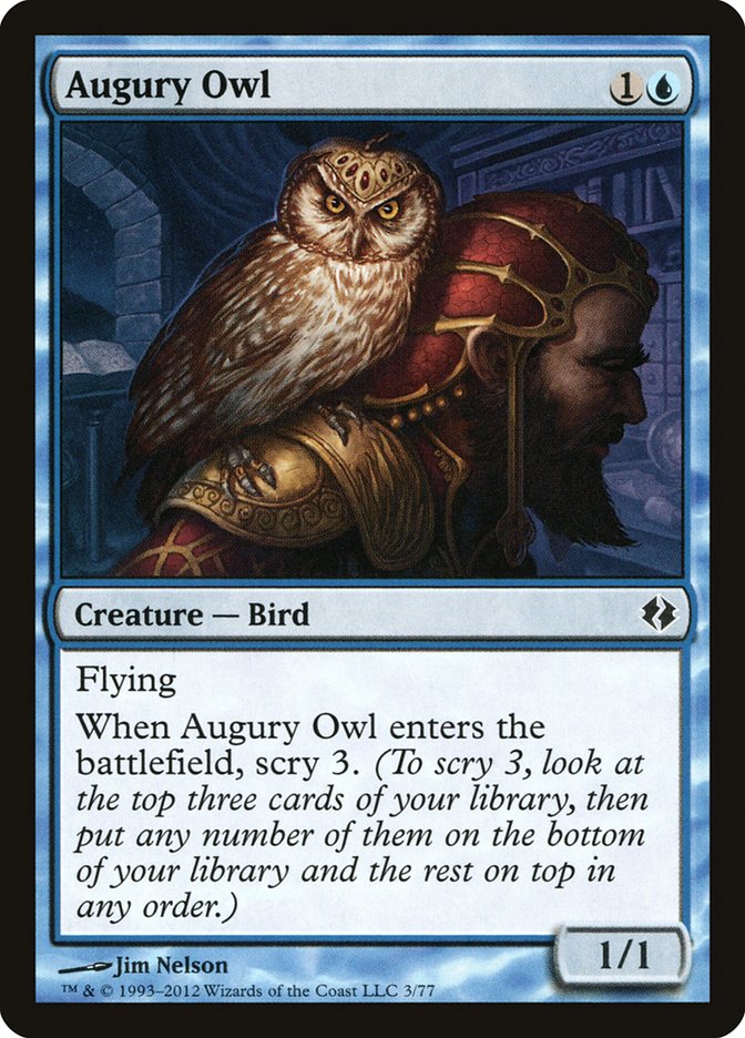 Augury Owl [Duel Decks: Venser vs. Koth] | The CG Realm