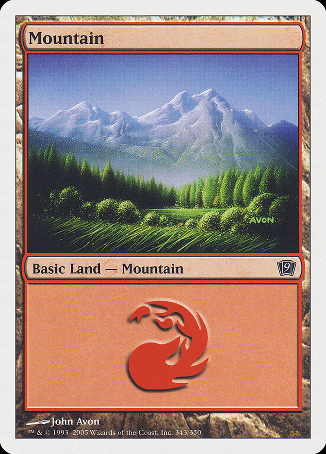 Mountain (343) [Ninth Edition] | The CG Realm