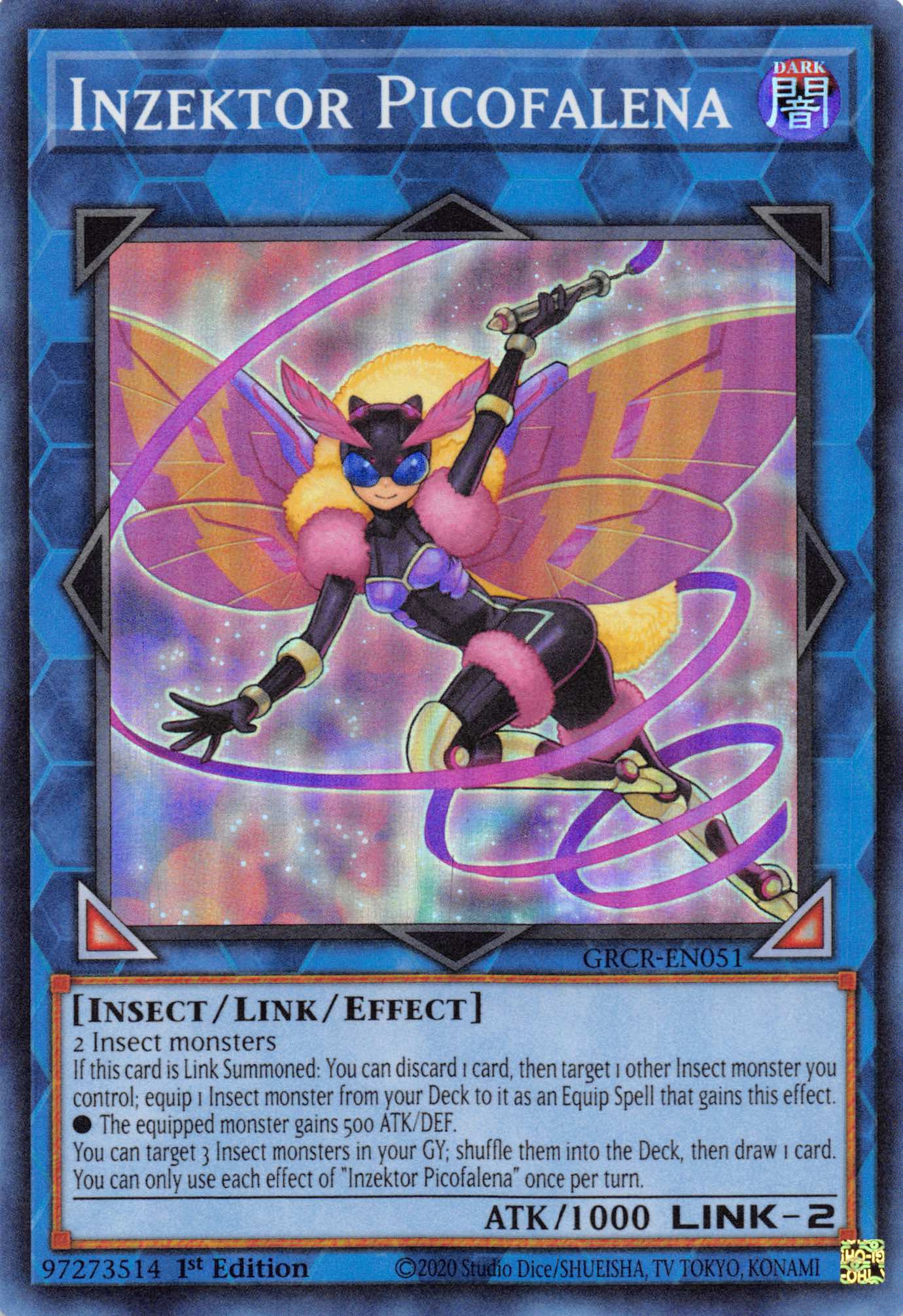 Inzektor Picofalena [GRCR-EN051] Super Rare | The CG Realm