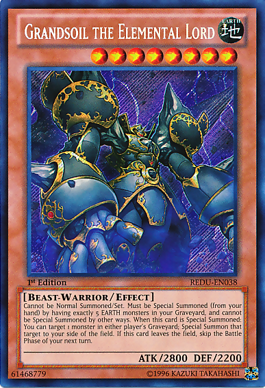 Grandsoil the Elemental Lord [REDU-EN038] Secret Rare | The CG Realm