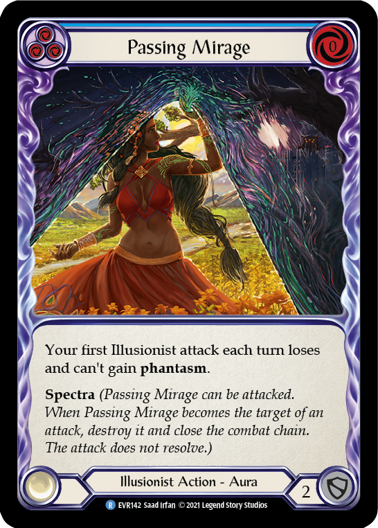 Passing Mirage (Blue) [EVR142] (Everfest)  1st Edition Rainbow Foil | The CG Realm