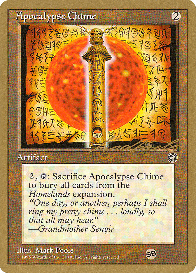 Apocalypse Chime (Leon Lindback) (SB) [Pro Tour Collector Set] | The CG Realm