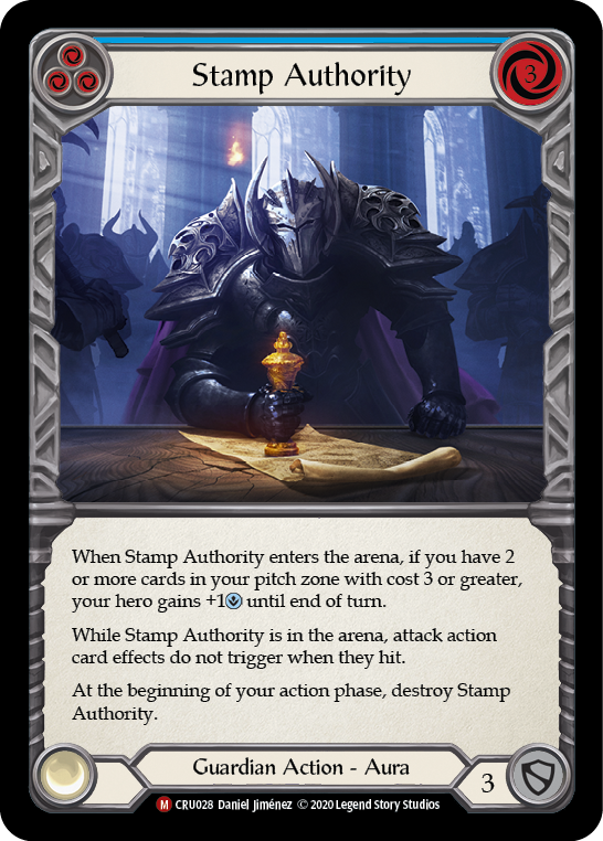 Stamp Authority [CRU028] (Crucible of War)  1st Edition Normal | The CG Realm