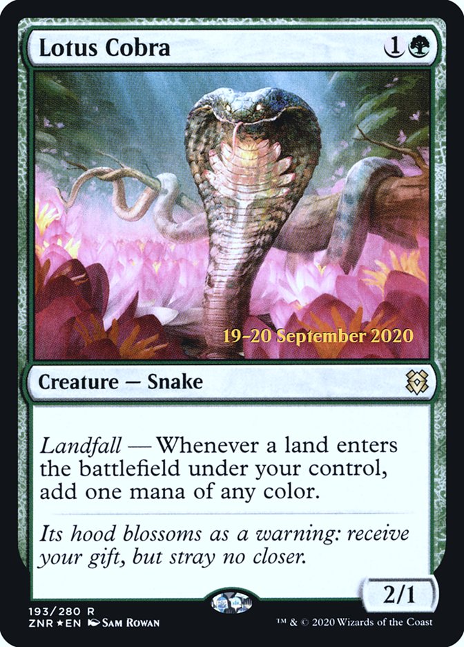 Lotus Cobra [Zendikar Rising Prerelease Promos] | The CG Realm