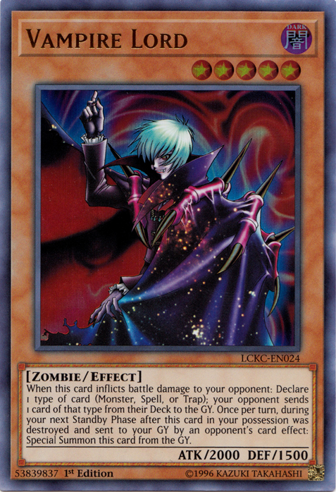 Vampire Lord [LCKC-EN024] Ultra Rare | The CG Realm