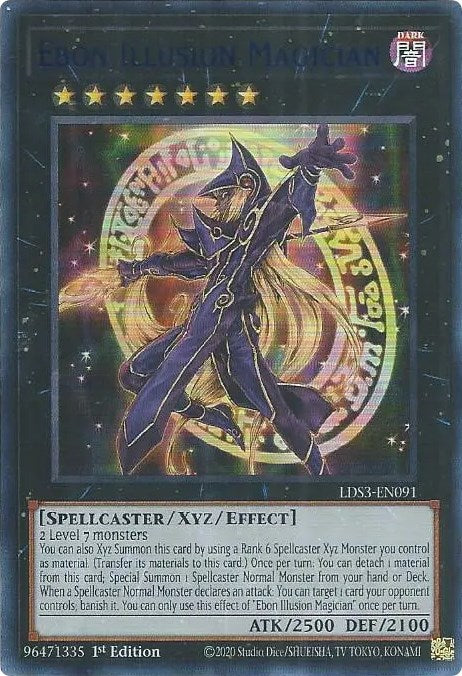 Ebon Illusion Magician (Blue) [LDS3-EN091] Ultra Rare | The CG Realm