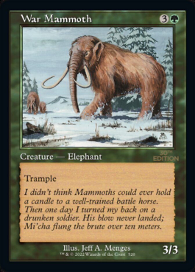 War Mammoth (Retro) [30th Anniversary Edition] | The CG Realm