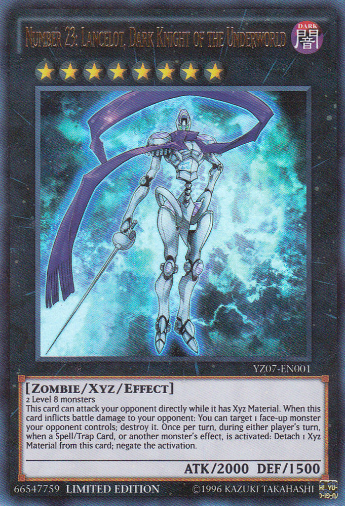 Number 23: Lancelot, Dark Knight of the Underworld [YZ07-EN001] Ultra Rare | The CG Realm