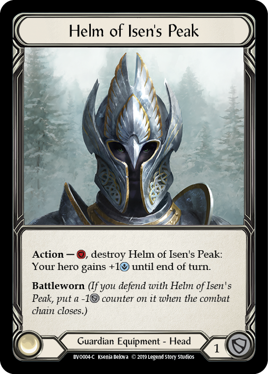 Helm of Isen's Peak [BVO004-C] (Bravo Hero Deck)  1st Edition Normal | The CG Realm