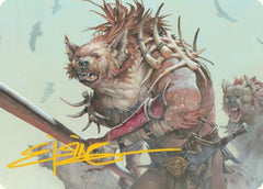 Gnoll Art Card (Gold-Stamped Signature) [Dungeons & Dragons: Adventures in the Forgotten Realms Art Series] | The CG Realm