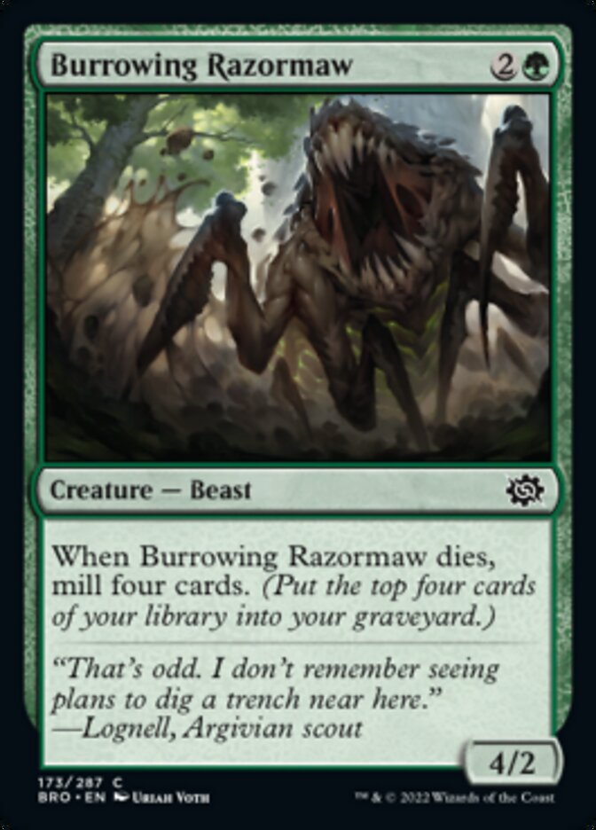 Burrowing Razormaw [The Brothers' War] | The CG Realm