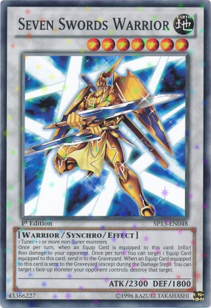 Seven Swords Warrior [SP13-EN048] Starfoil Rare | The CG Realm