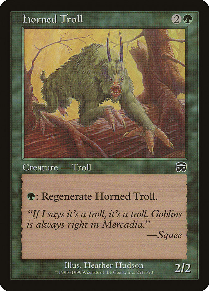 Horned Troll [Mercadian Masques] | The CG Realm