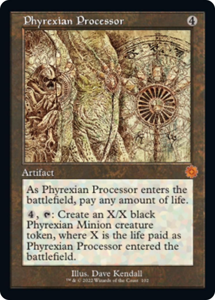 Phyrexian Processor (Retro Schematic) [The Brothers' War Retro Artifacts] | The CG Realm