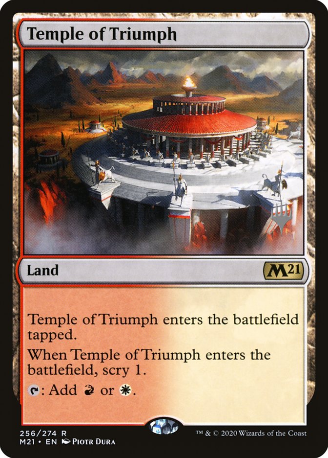 Temple of Triumph (Promo Pack) [Core Set 2021 Promos] | The CG Realm