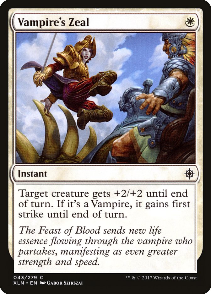 Vampire's Zeal [Ixalan] | The CG Realm