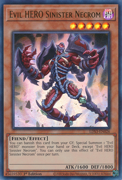 Evil HERO Sinister Necrom [LDS3-EN026] Ultra Rare | The CG Realm