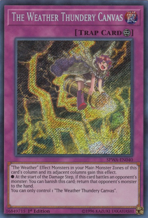 The Weather Thundery Canvas [SPWA-EN040] Secret Rare | The CG Realm