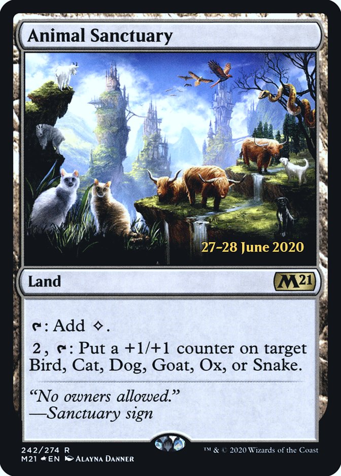 Animal Sanctuary [Core Set 2021 Prerelease Promos] | The CG Realm