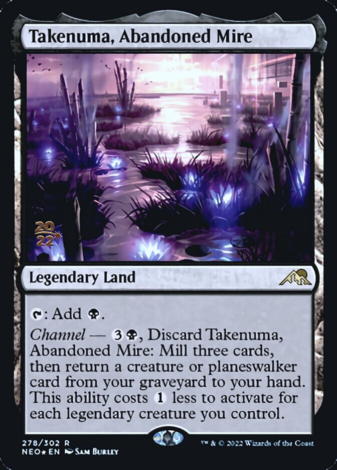 Takenuma, Abandoned Mire [Kamigawa: Neon Dynasty Prerelease Promos] | The CG Realm