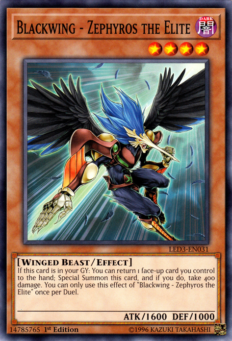 Blackwing - Zephyros the Elite [LED3-EN031] Common | The CG Realm