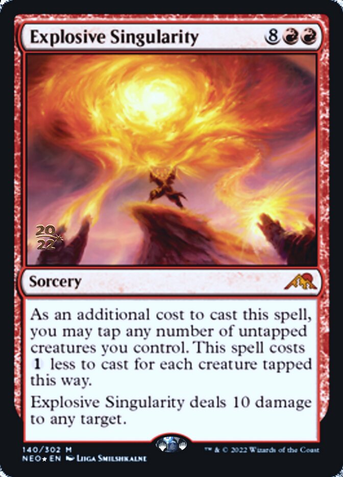 Explosive Singularity [Kamigawa: Neon Dynasty Prerelease Promos] | The CG Realm