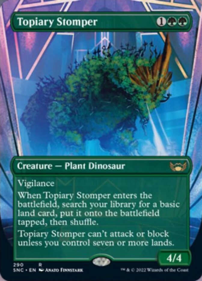 Topiary Stomper (Borderless Alternate Art) [Streets of New Capenna] | The CG Realm